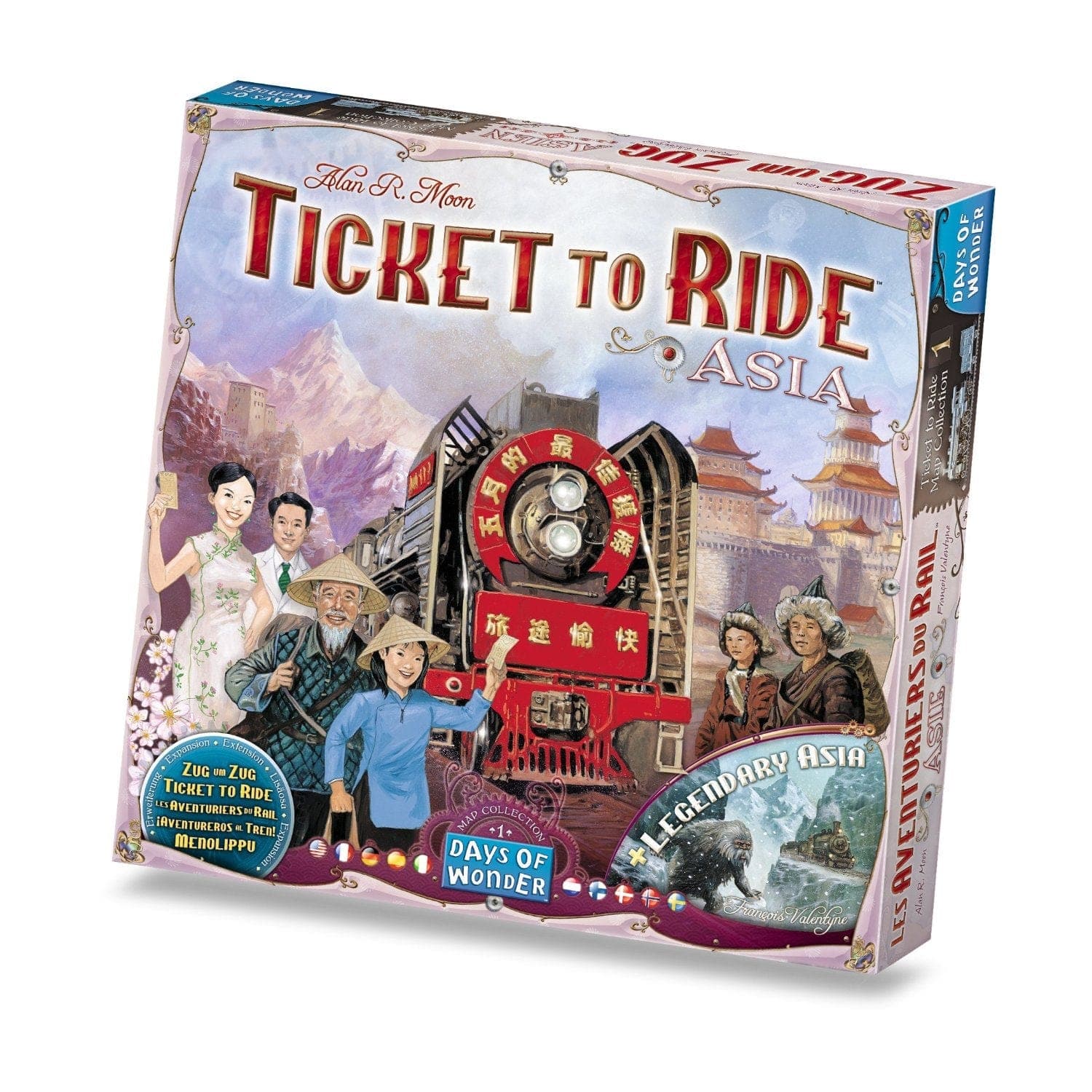 Asmodee-Ticket to Ride - Map Collection 1: Asia-DO7213-Legacy Toys