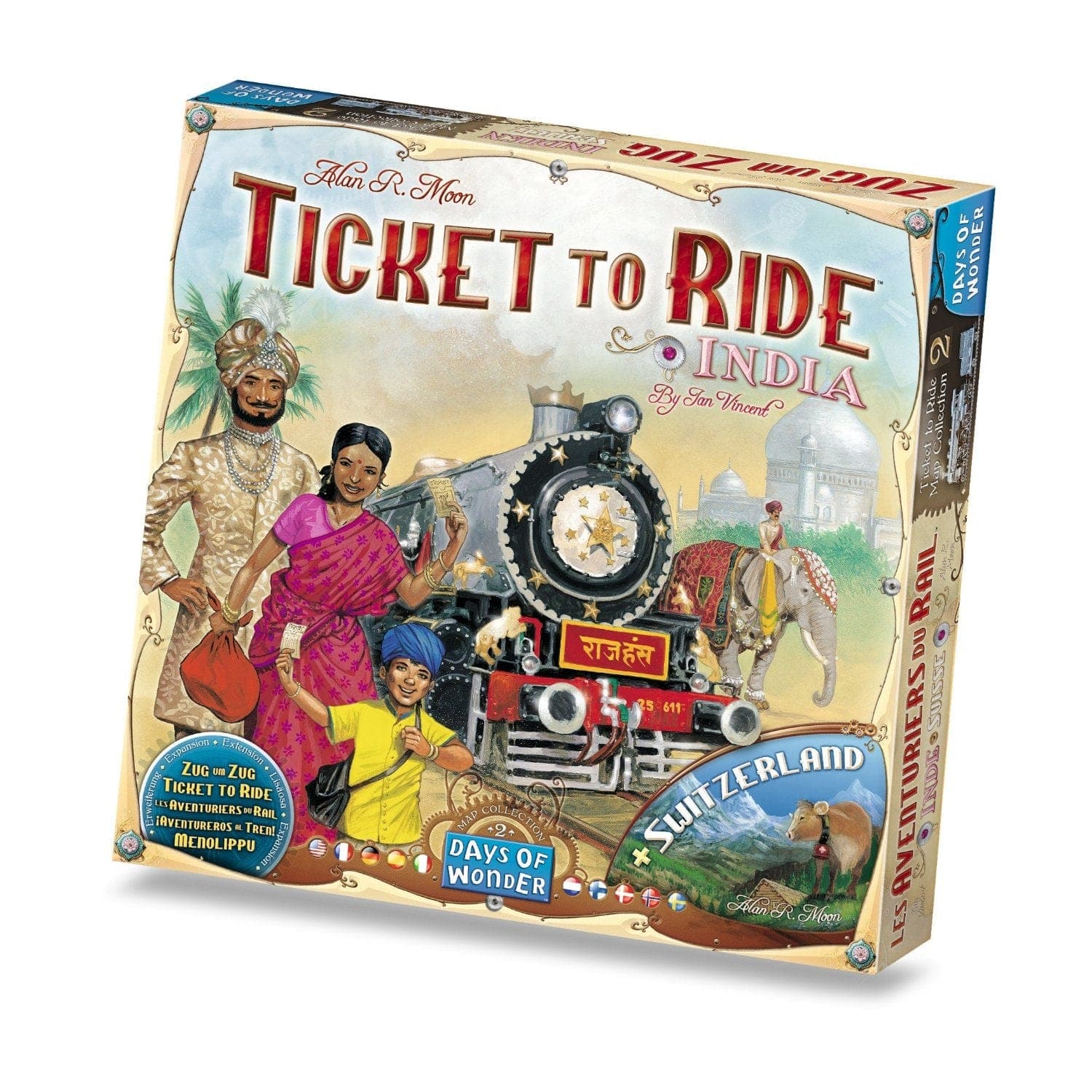 Asmodee-Ticket to Ride - Map Collection 2: India-DO7214-Legacy Toys