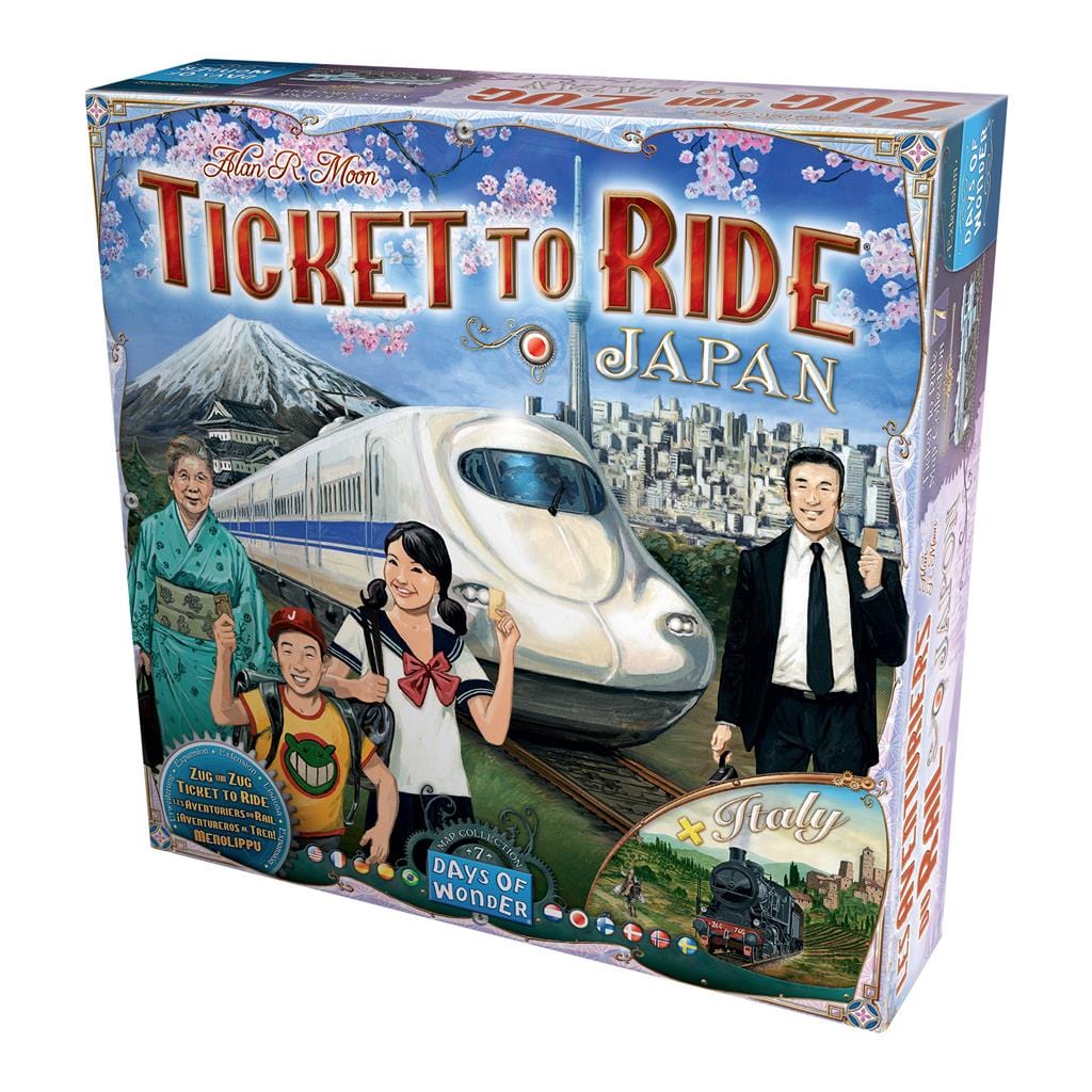 Asmodee-Ticket to Ride - Map Collection 7: Japan and Italy-DO7232-Legacy Toys