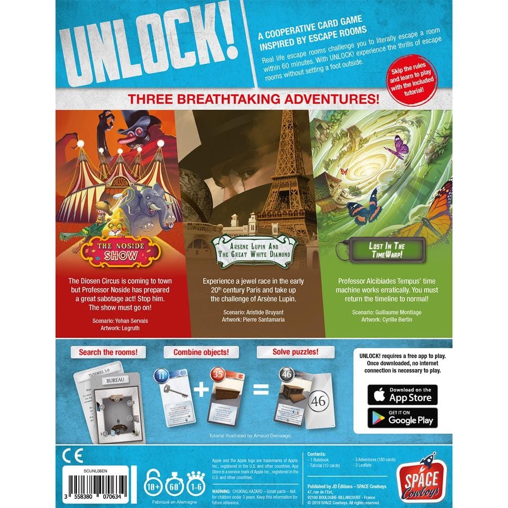Asmodee-Unlock! - Timeless Adventures-UNL06-Legacy Toys