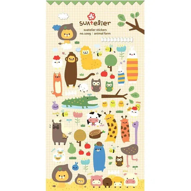 BC Mini-Animal Farm Stickers-01009-Legacy Toys