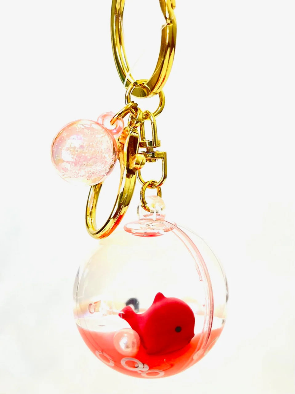 BC Mini-Assorted Sea animal Orb Floaty Key Charm-12106-Legacy Toys