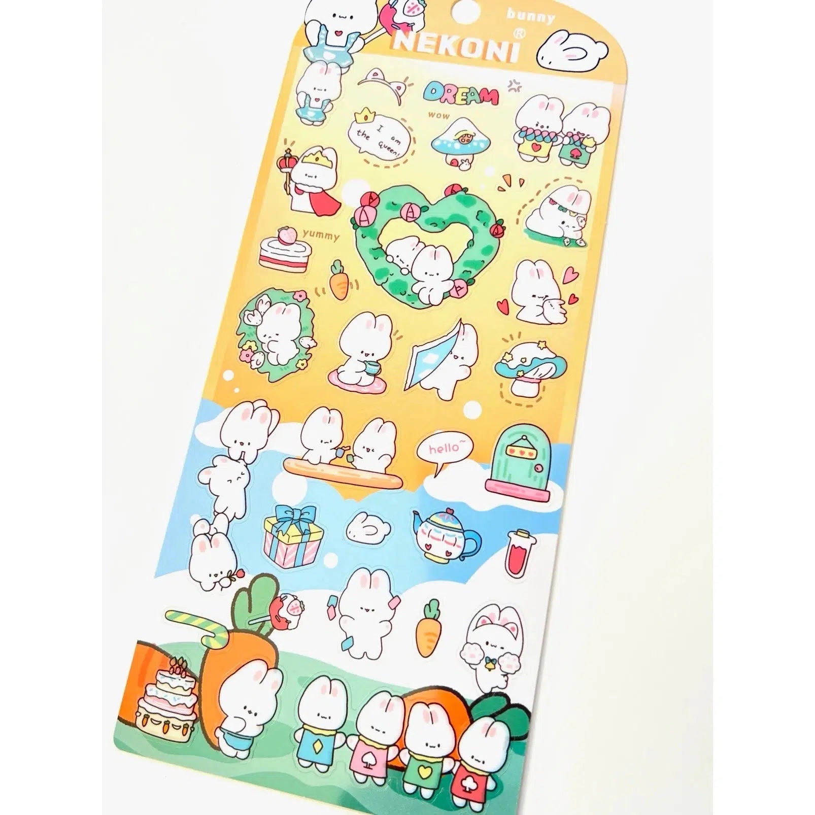 BC Mini-Bunny Dream Flat Stickers-50983-Legacy Toys