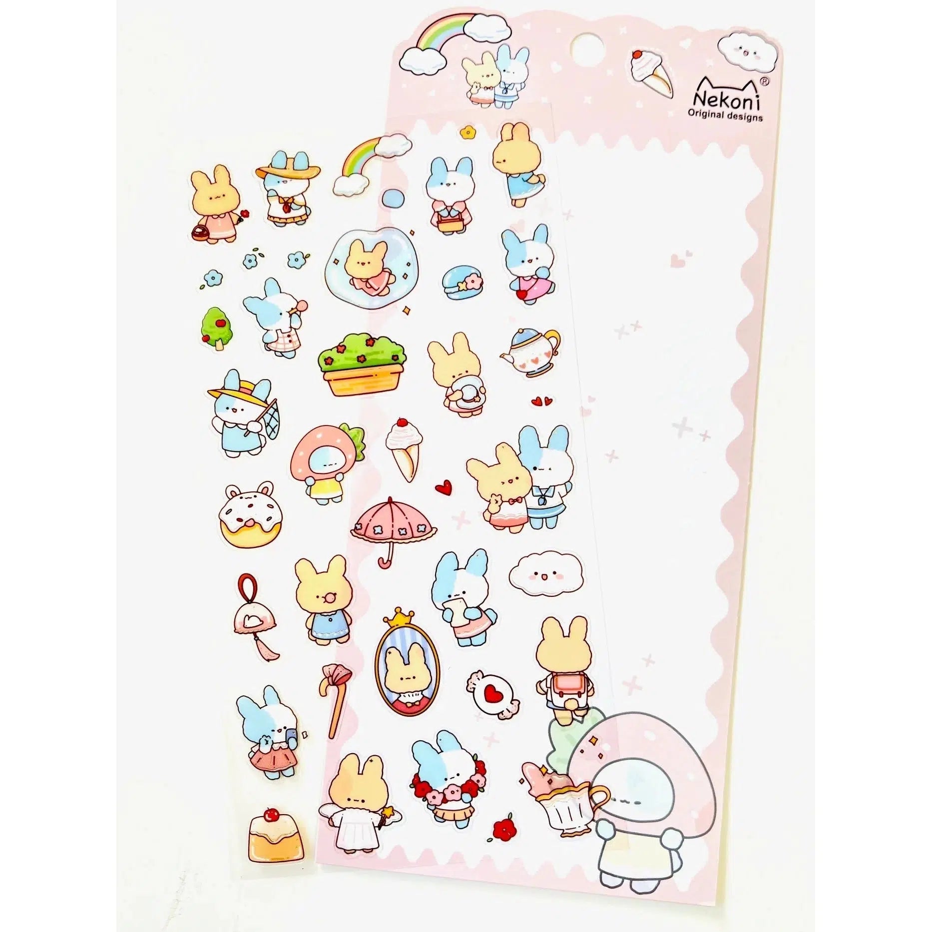 BC Mini-Bunny Rabbit Flat Stickers-50766-Legacy Toys