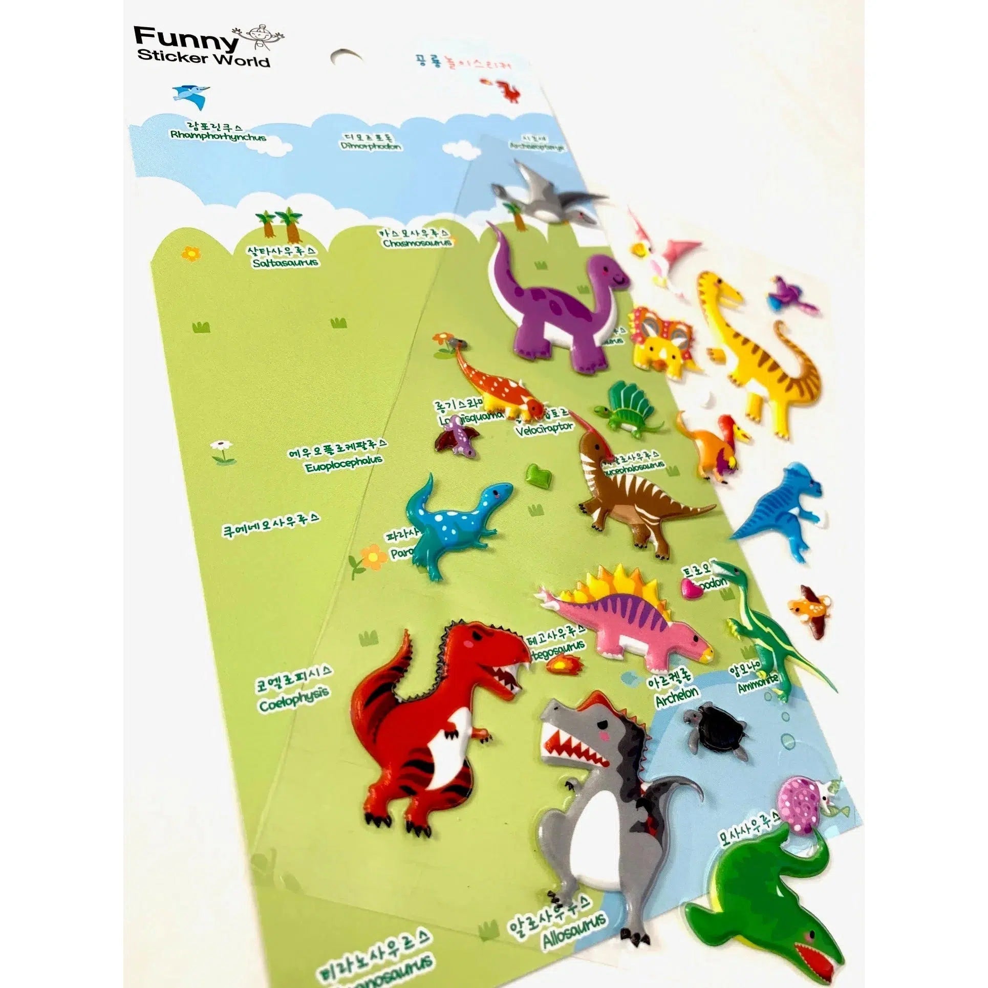 BC Mini-Dinosaur Puffy Stickers-31427-Legacy Toys