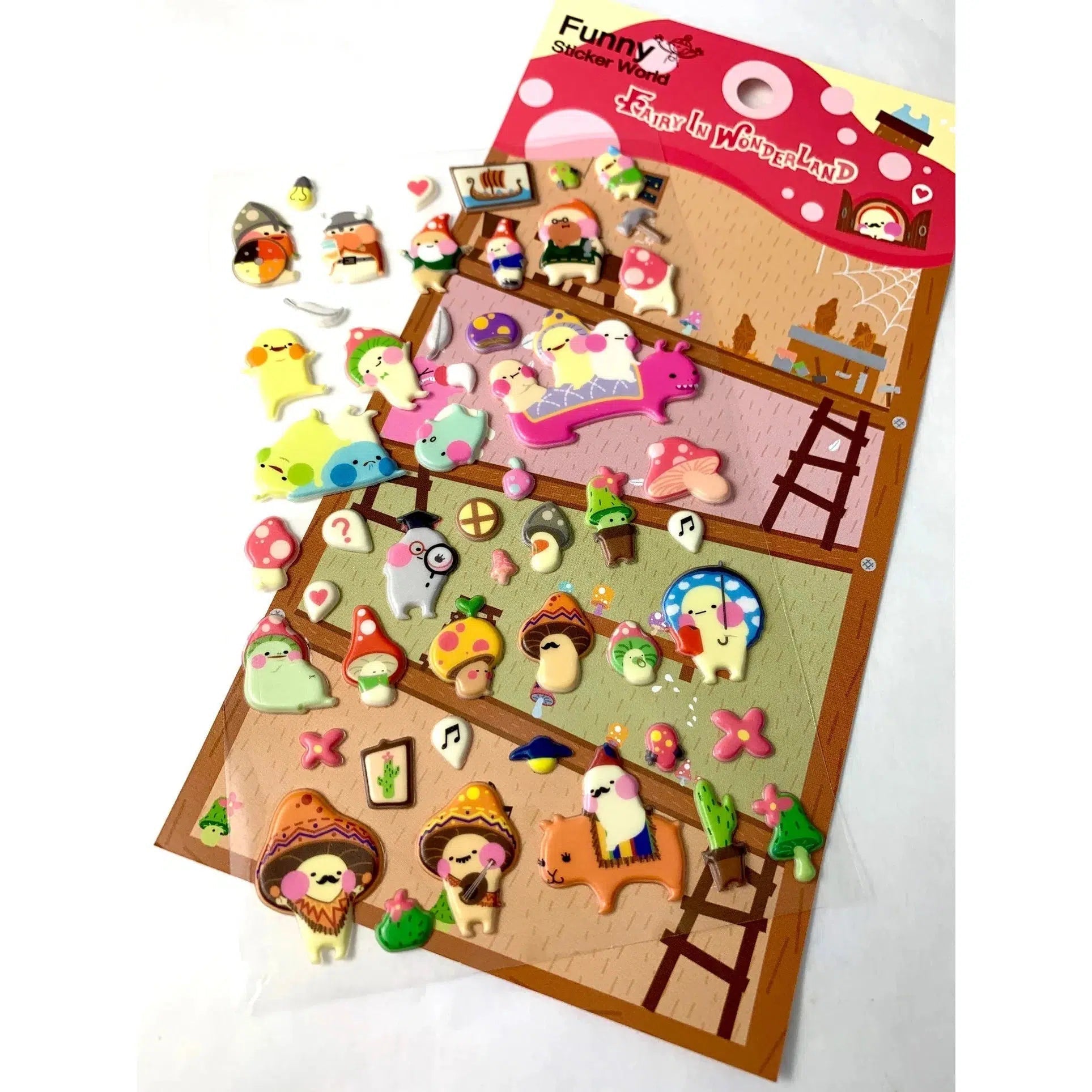 BC Mini-Fairy Wonderland Puffy Stickers-40597-Legacy Toys