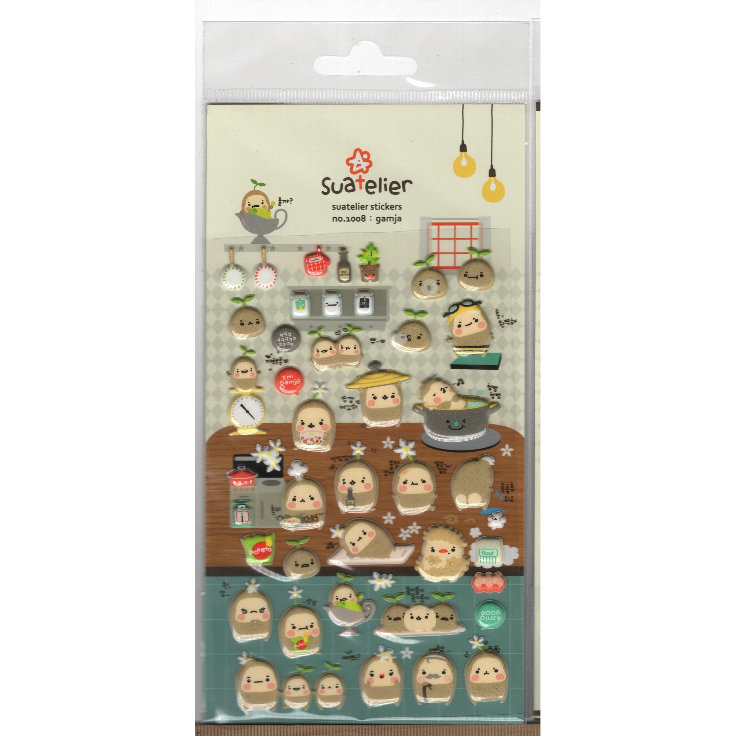 BC Mini-Gamja Puffy Stickers-01008-Legacy Toys