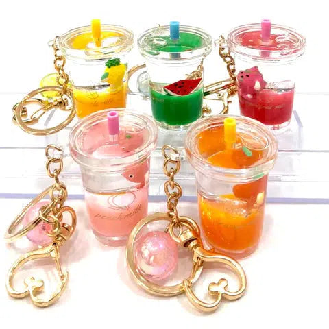 BC Mini-Icy Fruit Boba Tea Key Ring-12048-Legacy Toys