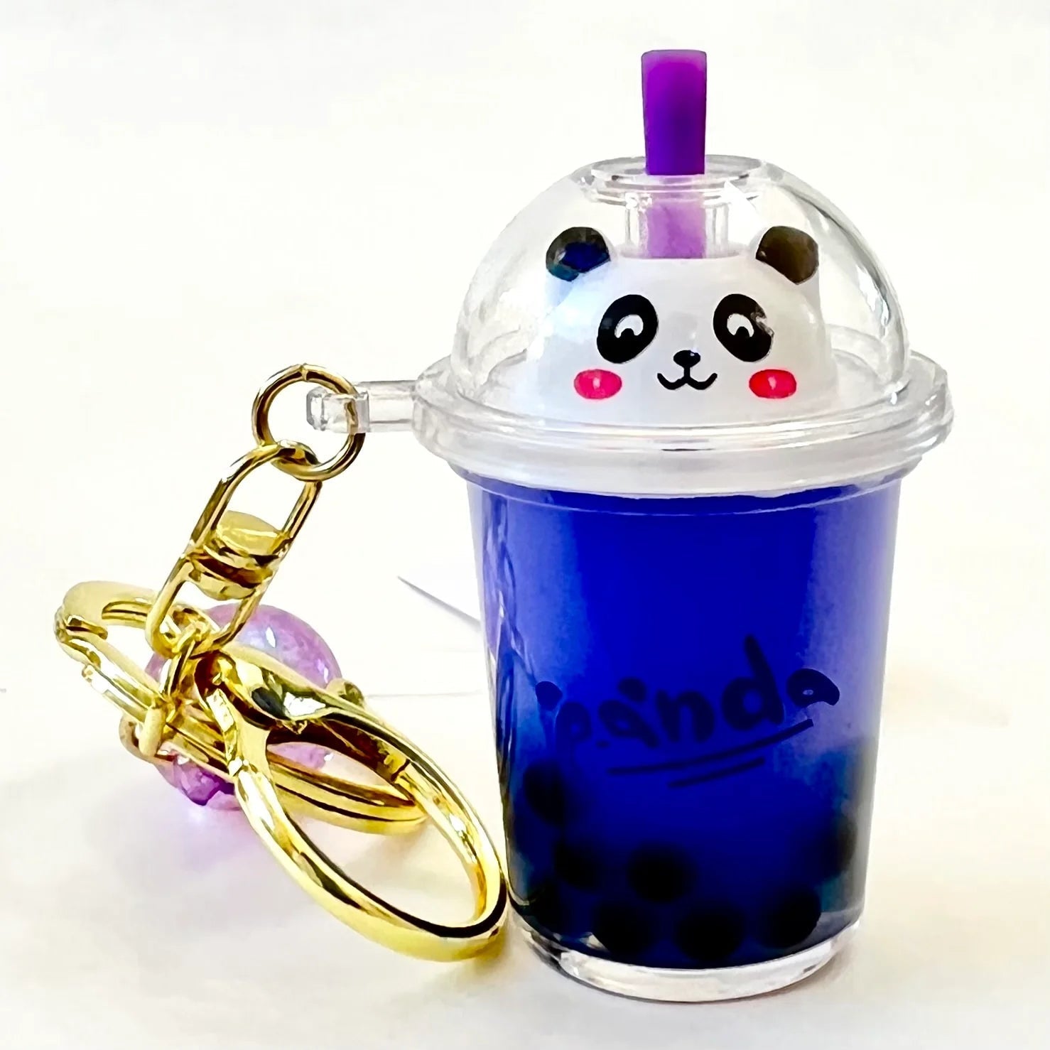 BC Mini-Panda Boba Tea Floaty Key Charm-12070-Legacy Toys