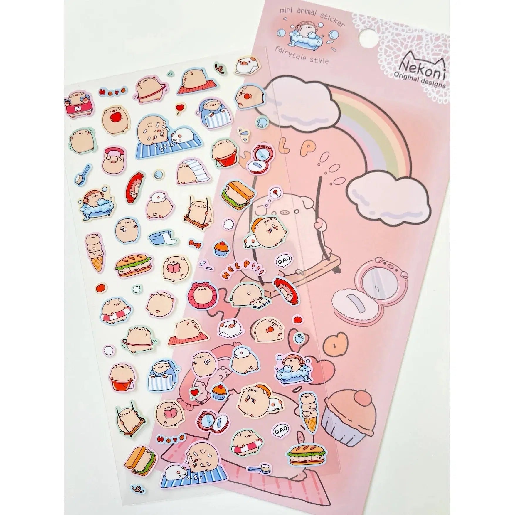 BC Mini-Pig Flat Stickers-50793-Legacy Toys