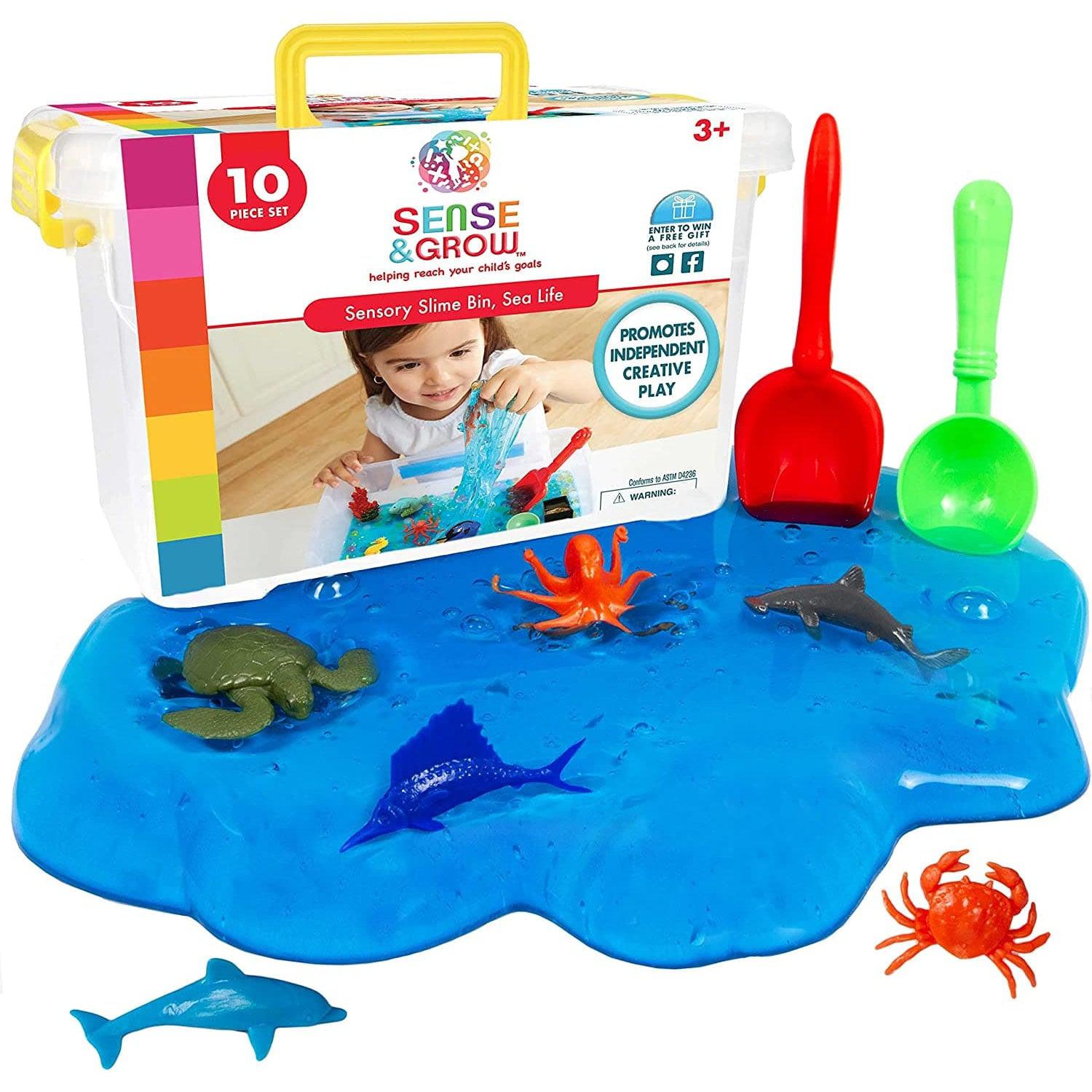 Be Amazing Toys-Sense & Grow Sensory Slime Bin - Sea Life-61370-Legacy Toys