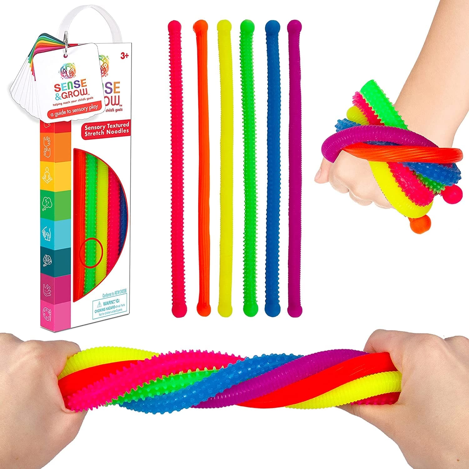 Sense & Grow Sensory Textured Stretch Noodles