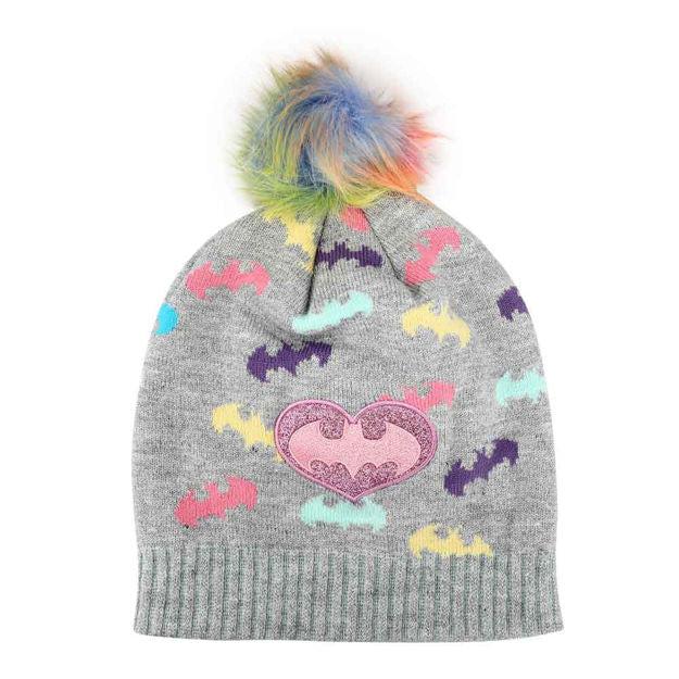 Bio World-Batman Youth Glitter Pom Beanie-BE6VWLBTM02IR00-Legacy Toys