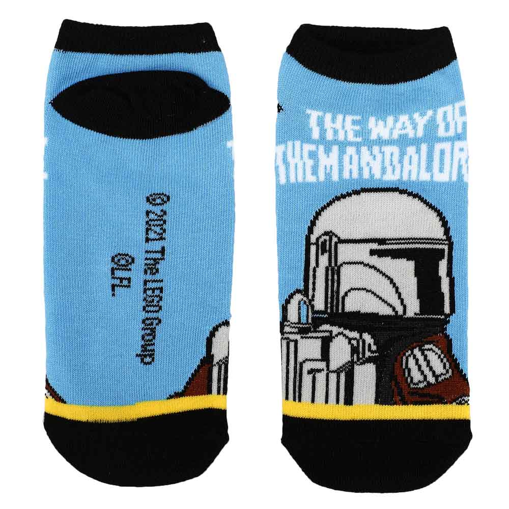 Bio World-LEGO x Star Wars The Mandalorian Grogu Youth - 5 Pair Ankle Socks-ASF1A19LSWPP00-Legacy Toys