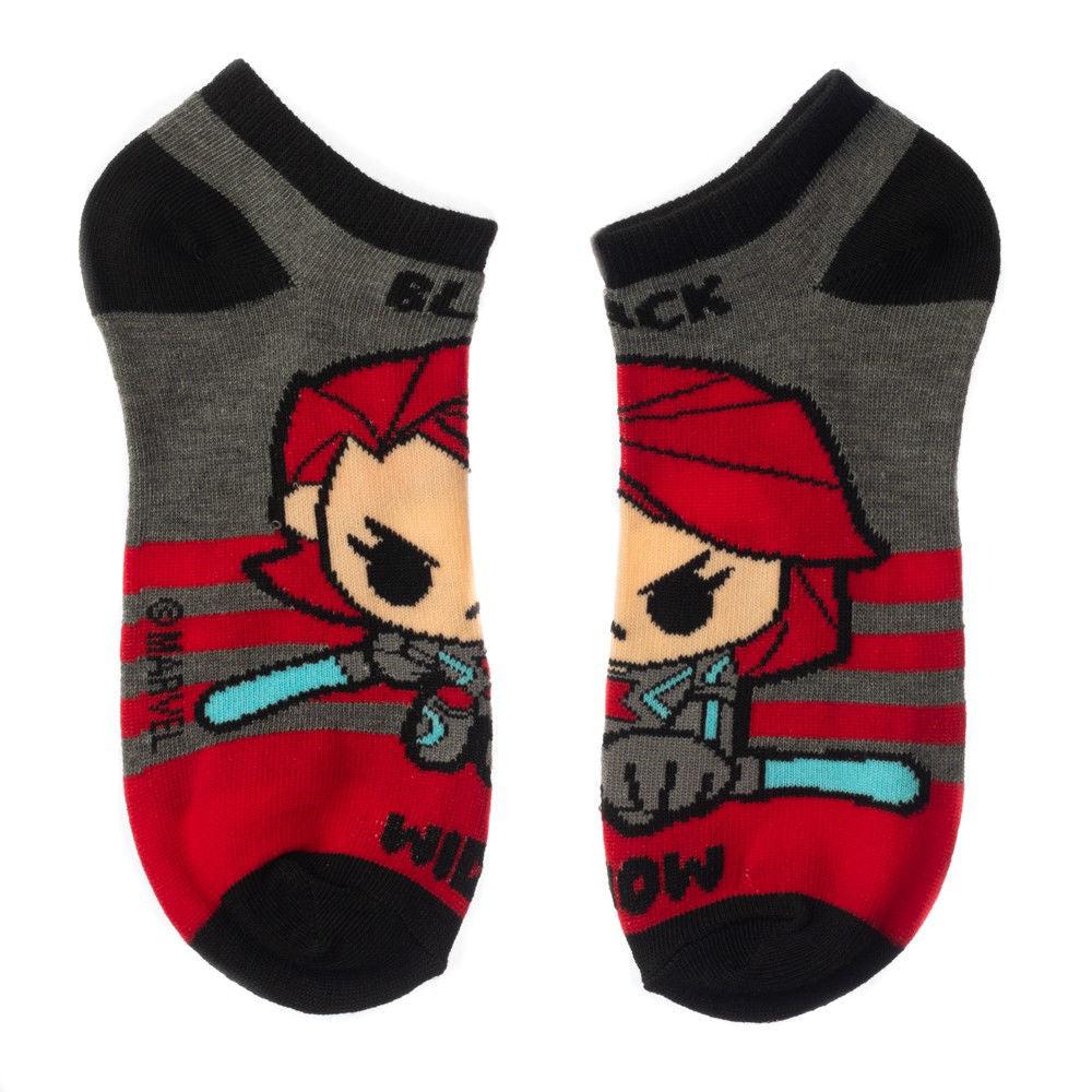 Bio World-Marvel Chibi Avengers - 5 Pair Ankle Socks-XS95GXMVU00PP00-Legacy Toys