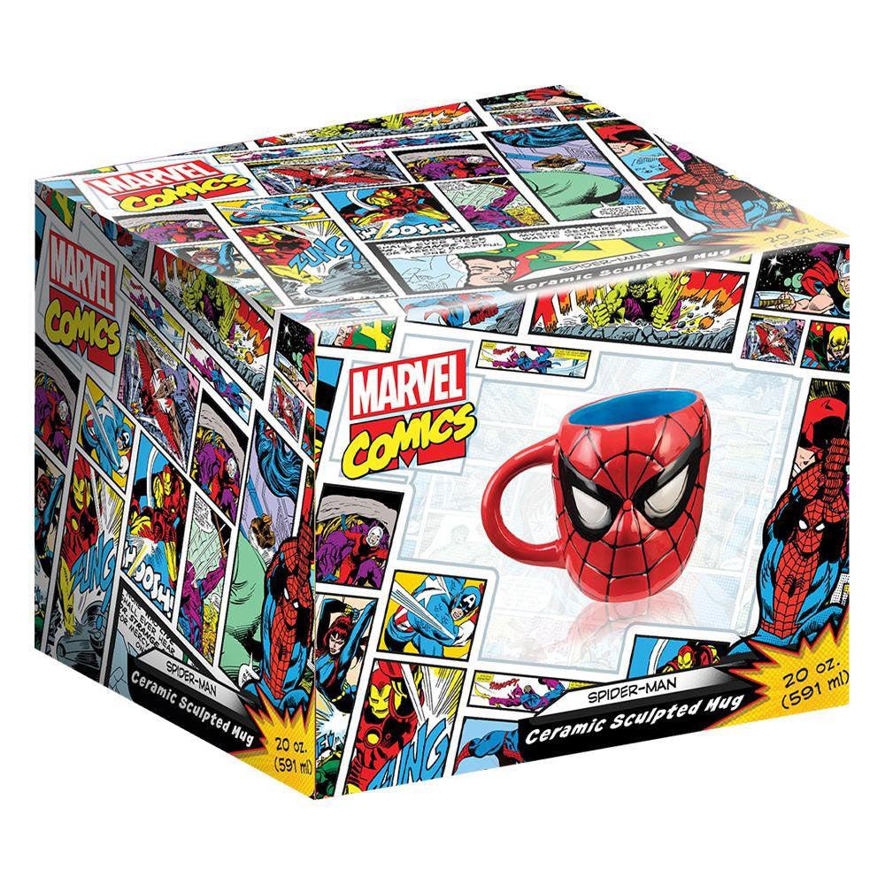 Bio World-Marvel Spider-Man 20 oz. Sculpted Ceramic Mug-VU8YRXUSM00VI11-Legacy Toys