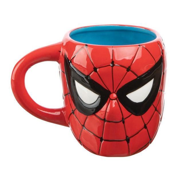 Marvel Comics Spider-Man Collectible Coffee Cup Mug 2011 Licensed Red Web  Eyes