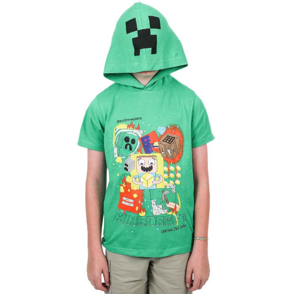 Bio World-Minecraft: Build/Explore/Create - Youth Cosplay Hooded Tee--Legacy Toys