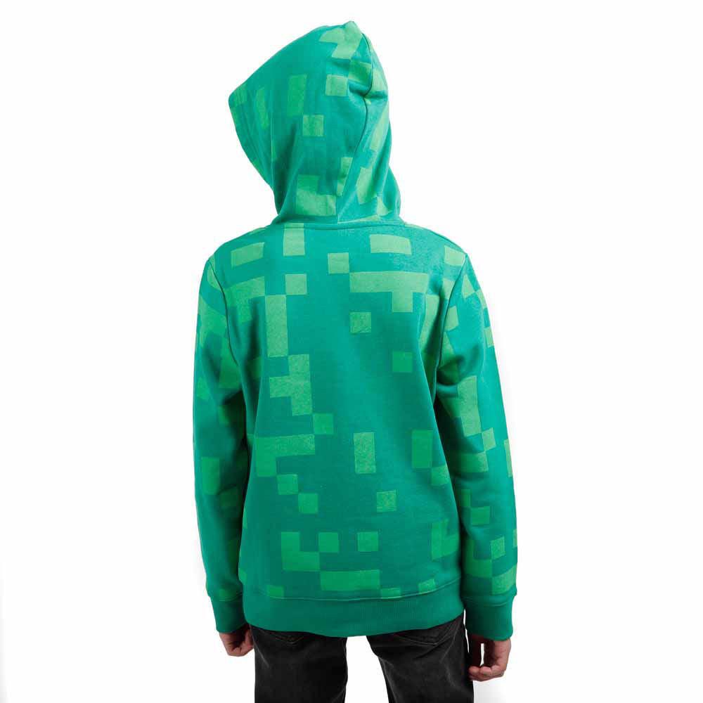 BIOWORLD Minecraft Creeper Youth - Set Di 5 Zaini E Accessori: Zaino, Lunch Box, Bottiglia, Ice Pack E Peluche Squishy, Verde, Per Bambini