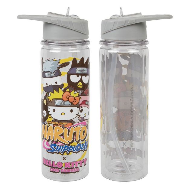 Bio World-Naruto x Hello Kitty 24 oz. UV Water Bottle-WA9JCKNSC-VI00-Legacy Toys