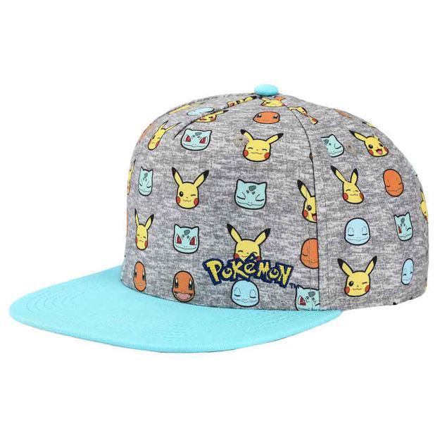 Bio World-Pokemon Youth Microfiber AOP Curved Bill Snapback Hat-SBB0N56POKPP00-Legacy Toys