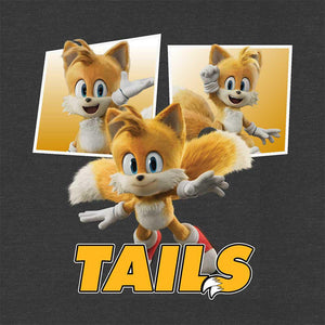 Sonic the Hedgehog Youth T-Shirt - Sonic 2 Movie Tails & Sonic Image