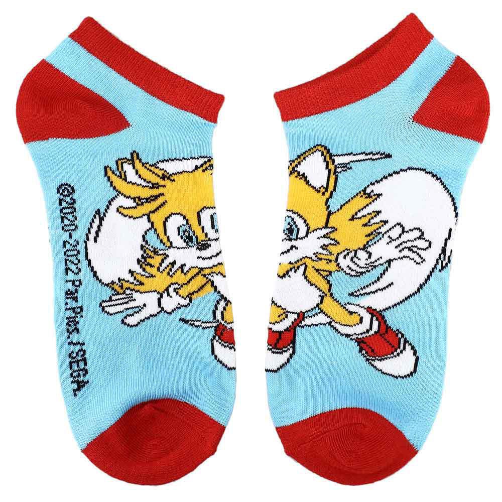 Bio World-Sonic the Hedgehog 2 Logo 5 Pair Ankle Socks-ASF1FJJLASPP00-Legacy Toys