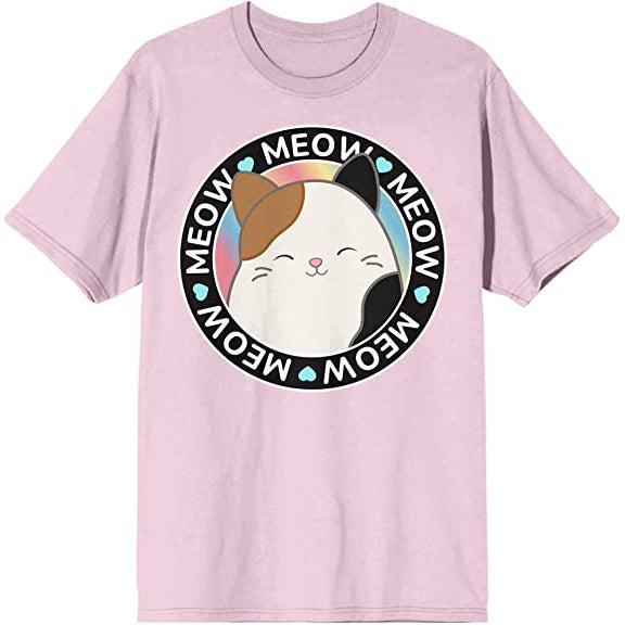 Bio World-Squishmallows Meow Meow Cam The Cat Cradle Adult Pink Tee-TSF1K8QSQMPP00-S-Legacy Toys
