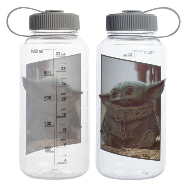 Bio World-Star Wars The Mandalorian Grogu 32 oz. Water Bottle-WA98FISTW00VI00-Legacy Toys