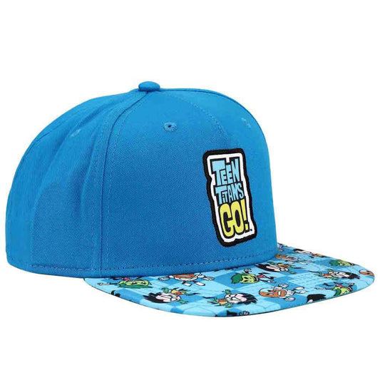 Bio World-Teen Titans Go! Youth Flat Bill Snapback Hat-SBB0NBYTTGPP00-Legacy Toys