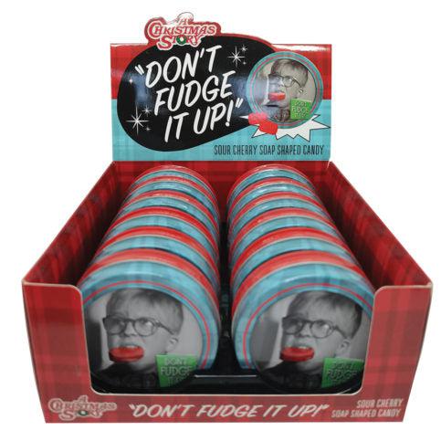 Boston America-A Christmas Story - Don't Fudge Up Sour Cherry Candy Tin-17613-Box of 12-Legacy Toys