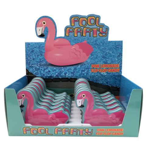 Boston America-Flamingo Pool Party Candy Tin-5788-Box of 12-Legacy Toys