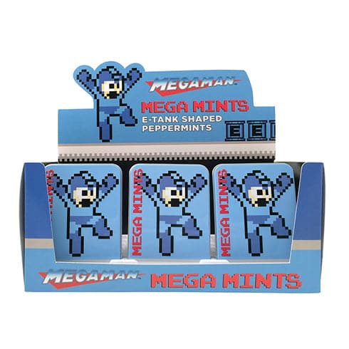 Boston America-Mega Man Mega Mints-17463-Box of 18-Legacy Toys