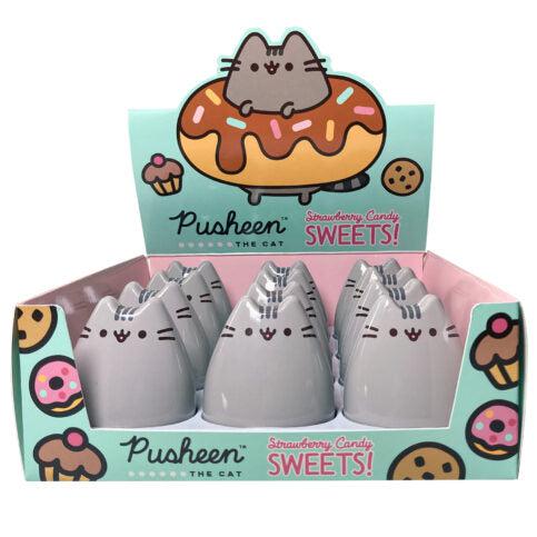 Boston America-Pusheen Sweets! Strawberry Candy Tin-17475-Box of 12-Legacy Toys