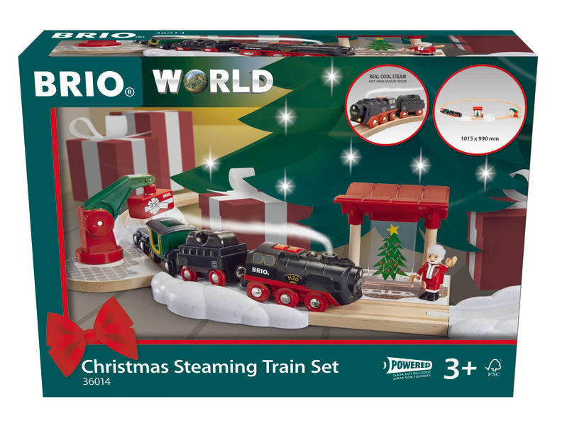 BRIO-BRIO Christmas Steaming Train Set-63601400-Legacy Toys