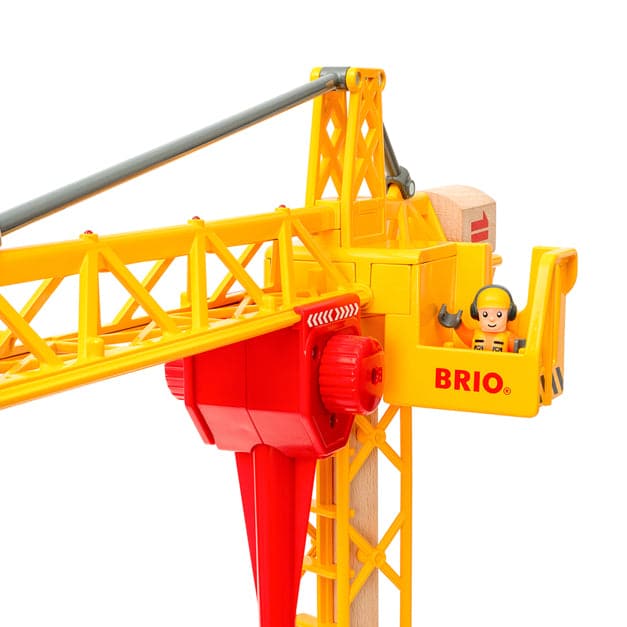 BRIO-Brio Light Up Construction Crane-33835-Legacy Toys