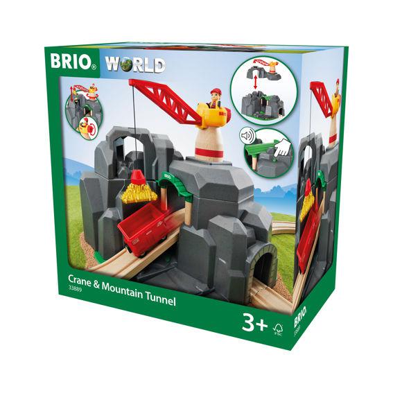 BRIO-Crane and Mountain Tunnel-33889-Legacy Toys