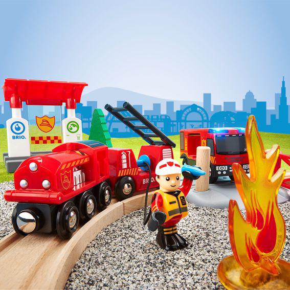 BRIO-Firefighter Set-33815-Legacy Toys
