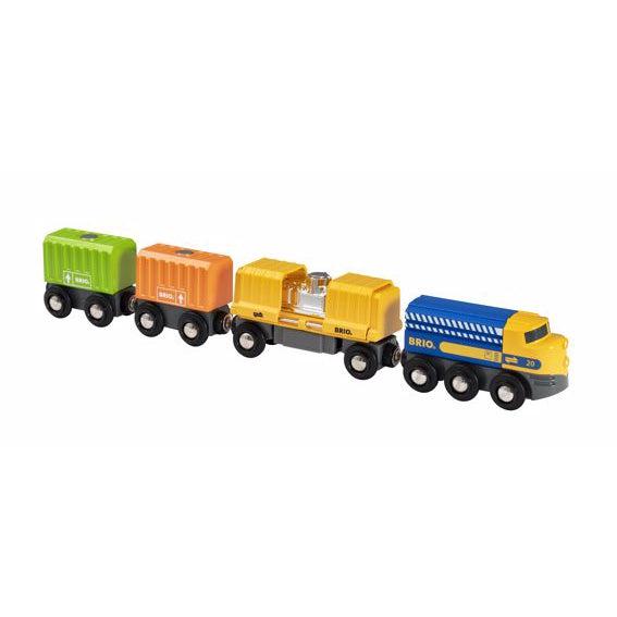 BRIO-Three Wagon Cargo Train-33982-Legacy Toys