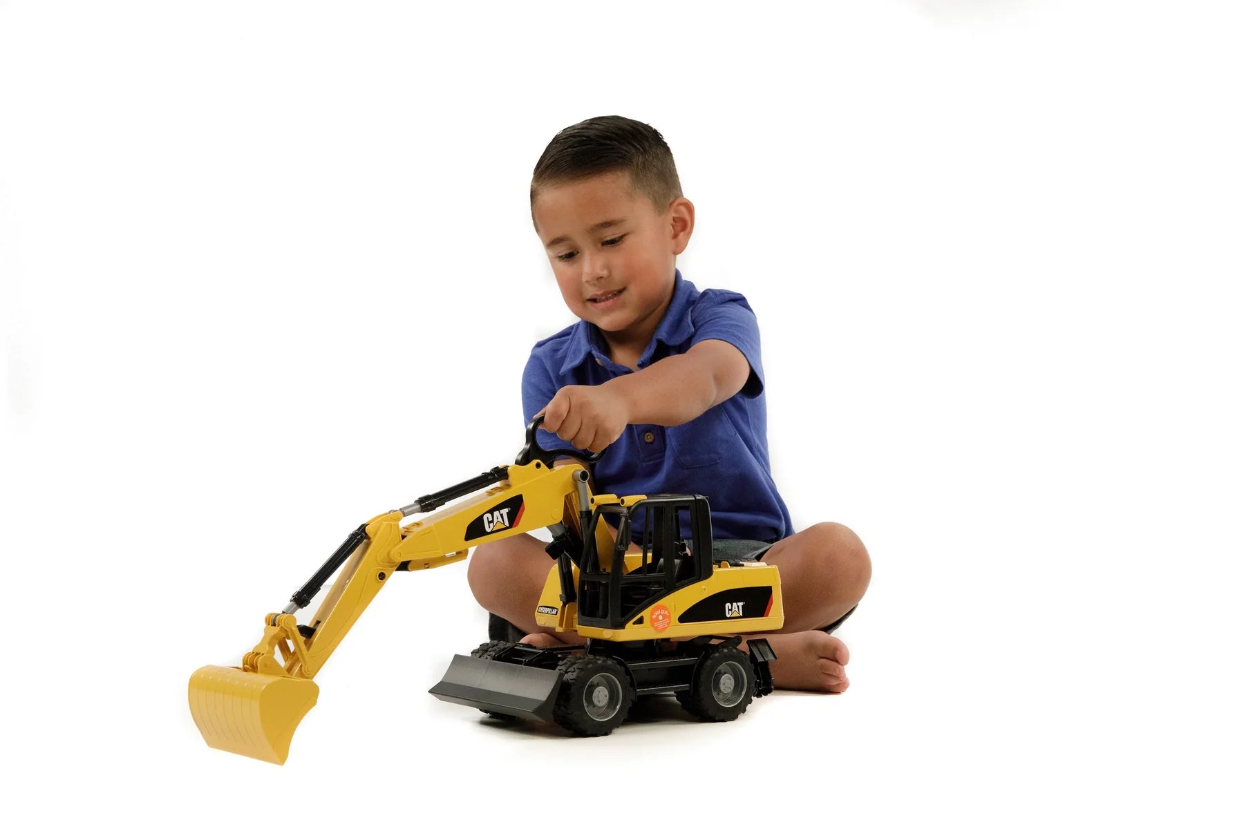 Bruder-CATERPILLAR Small Wheel Excavator-02446-Legacy Toys