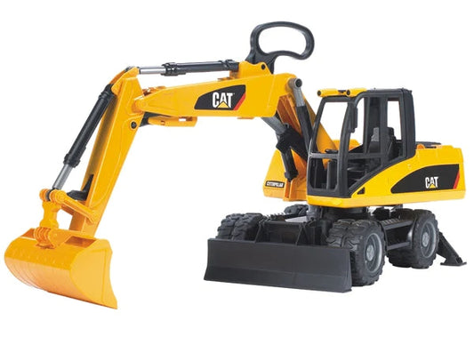 Bruder-CATERPILLAR Small Wheel Excavator-02446-Legacy Toys