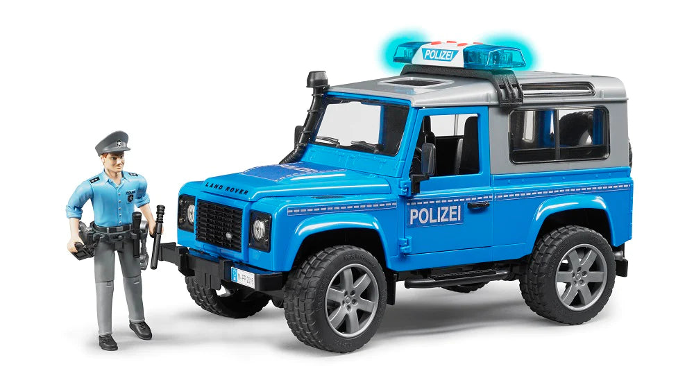 Bruder-Land Rover Police Vehicle with Policeman-02597-Legacy Toys
