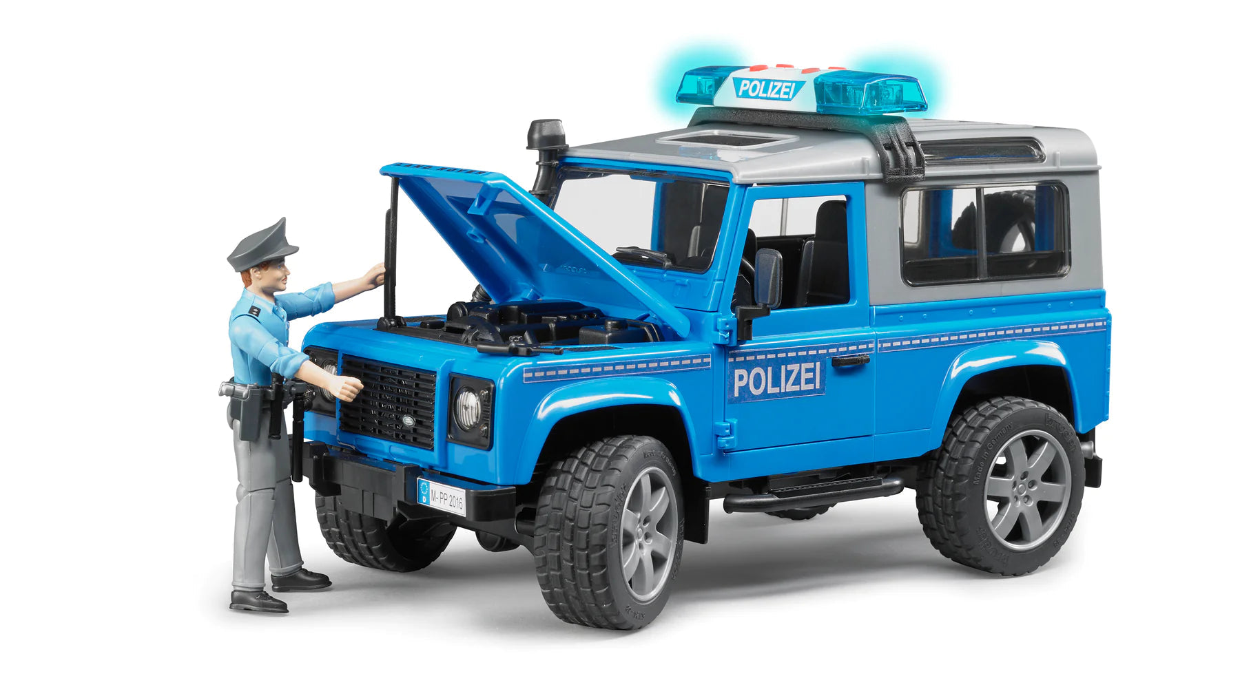Bruder-Land Rover Police Vehicle with Policeman-02597-Legacy Toys