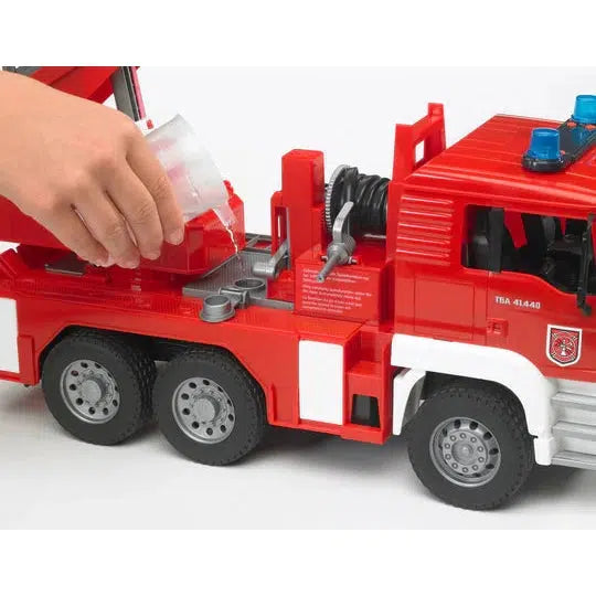 Bruder-MAN TGA Fire Engine with Ladder Water Pump and Light/Sound Module-02771-Legacy Toys