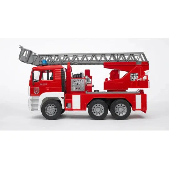 Bruder-MAN TGA Fire Engine with Ladder Water Pump and Light/Sound Module-02771-Legacy Toys