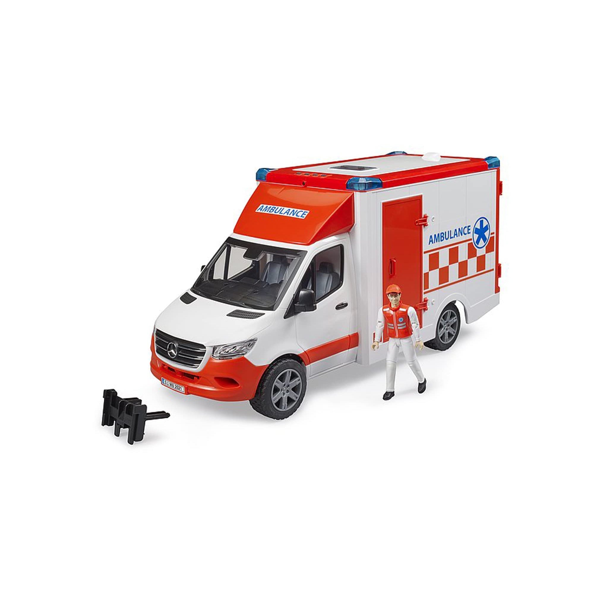 Bruder-MB Sprinter Ambulance with driver-02676-Legacy Toys