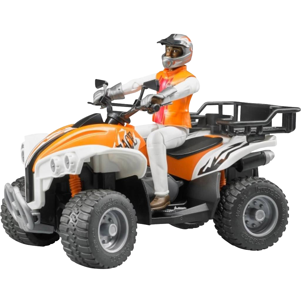 Bruder-Quad with Driver & Accessories-63000-Legacy Toys