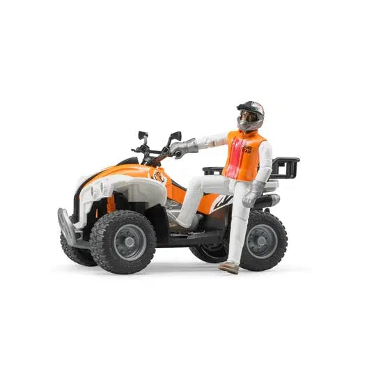 Bruder-Quad with Driver & Accessories-63000-Legacy Toys