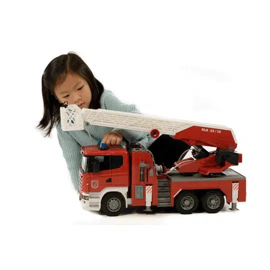 Bruder-Scania Fire Engine w/ Water Pump and Light & Sound-03591-Legacy Toys