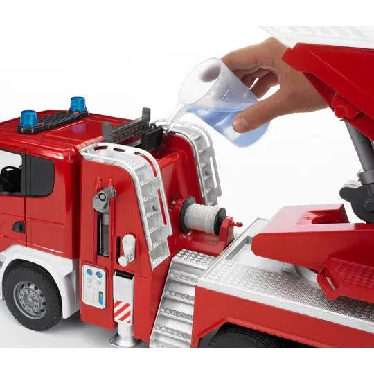 Bruder-Scania Fire Engine w/ Water Pump and Light & Sound-03591-Legacy Toys